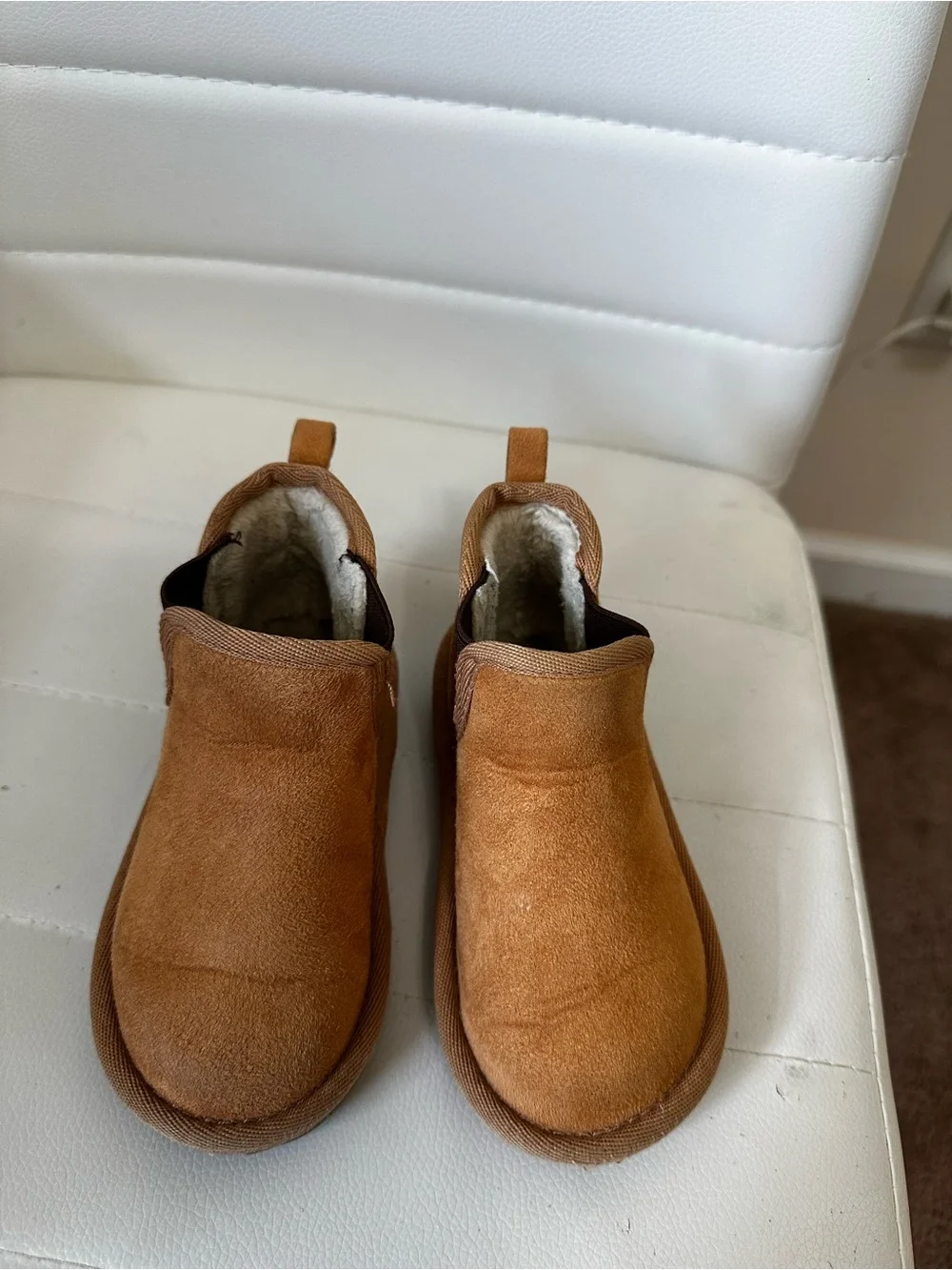 Gymboree Kids Chestnut Suede Slip-On Winter Boots